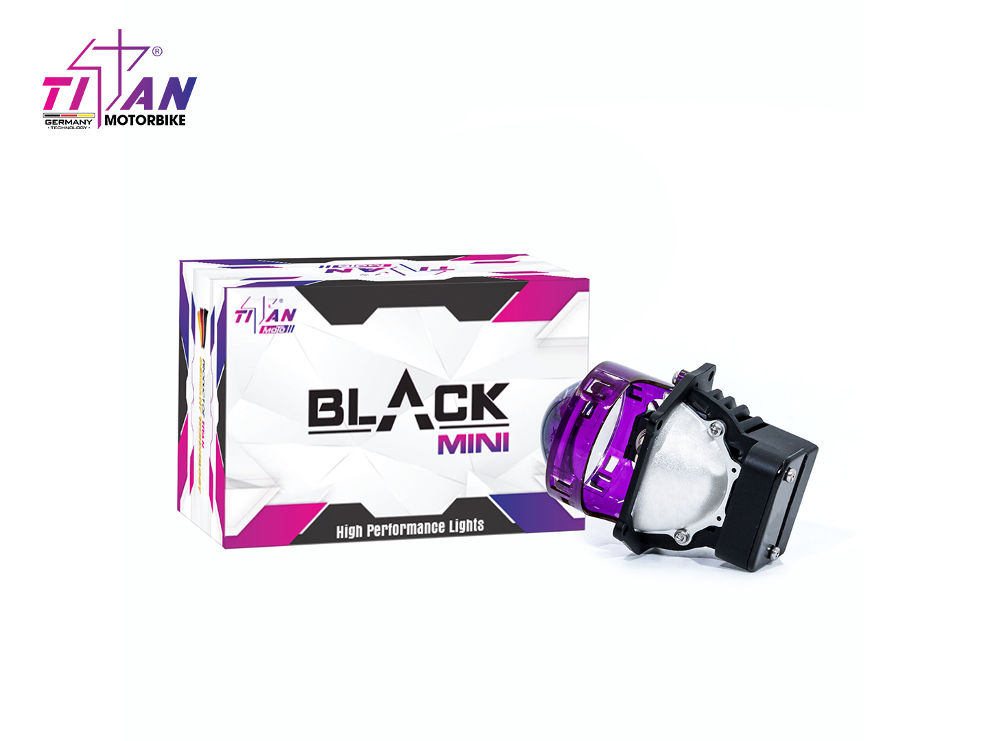 TITAN MOTO BLACK MINI 2.0 ICH - SIÊU PHẨM ÁNH SÁNG DÀNH CHO MOTO