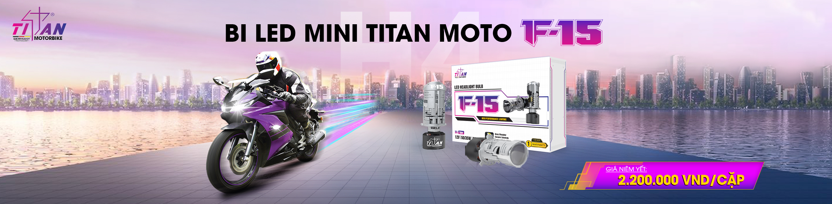 BI LED MINI TITAN MOTO F15 BI LED MINI TITAN MOTO F15