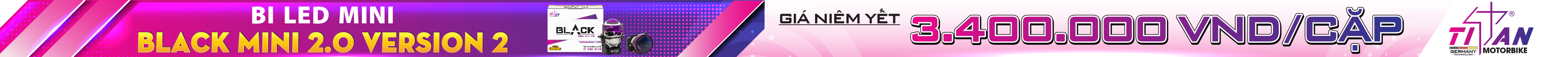 BI LED TITAN MOTO BLACK MINI 2.0 VERSION 2