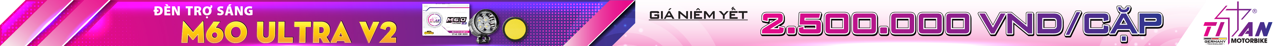 ĐÈN TRỢ SÁNG TITAN MOTO M60 ULTRA V2