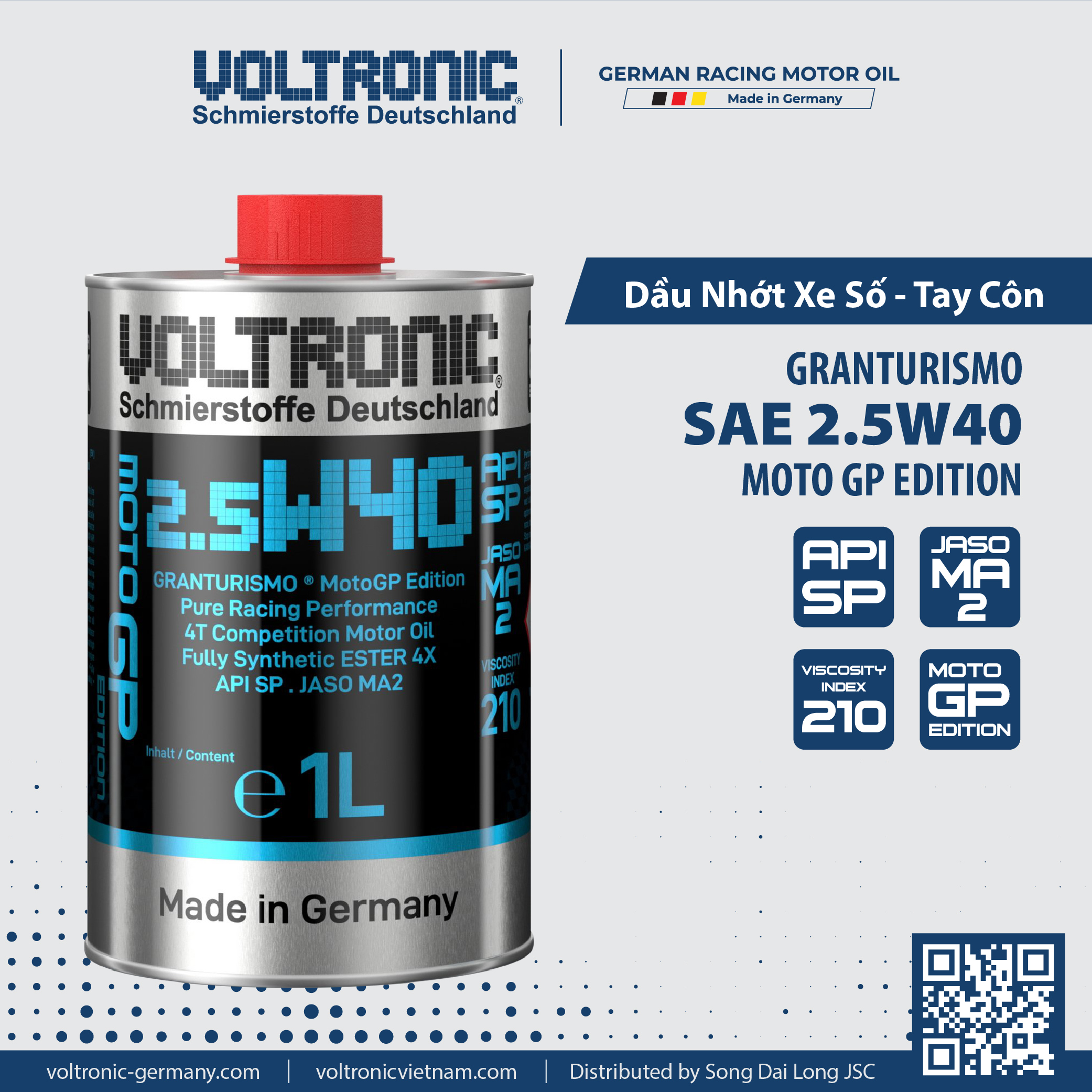 Nhớt Cao Cấp Voltronic 2.5W40 MotoGP Edition 1L Nhớt Cao Cấp Voltronic 2.5W40 MotoGP Edition 1L