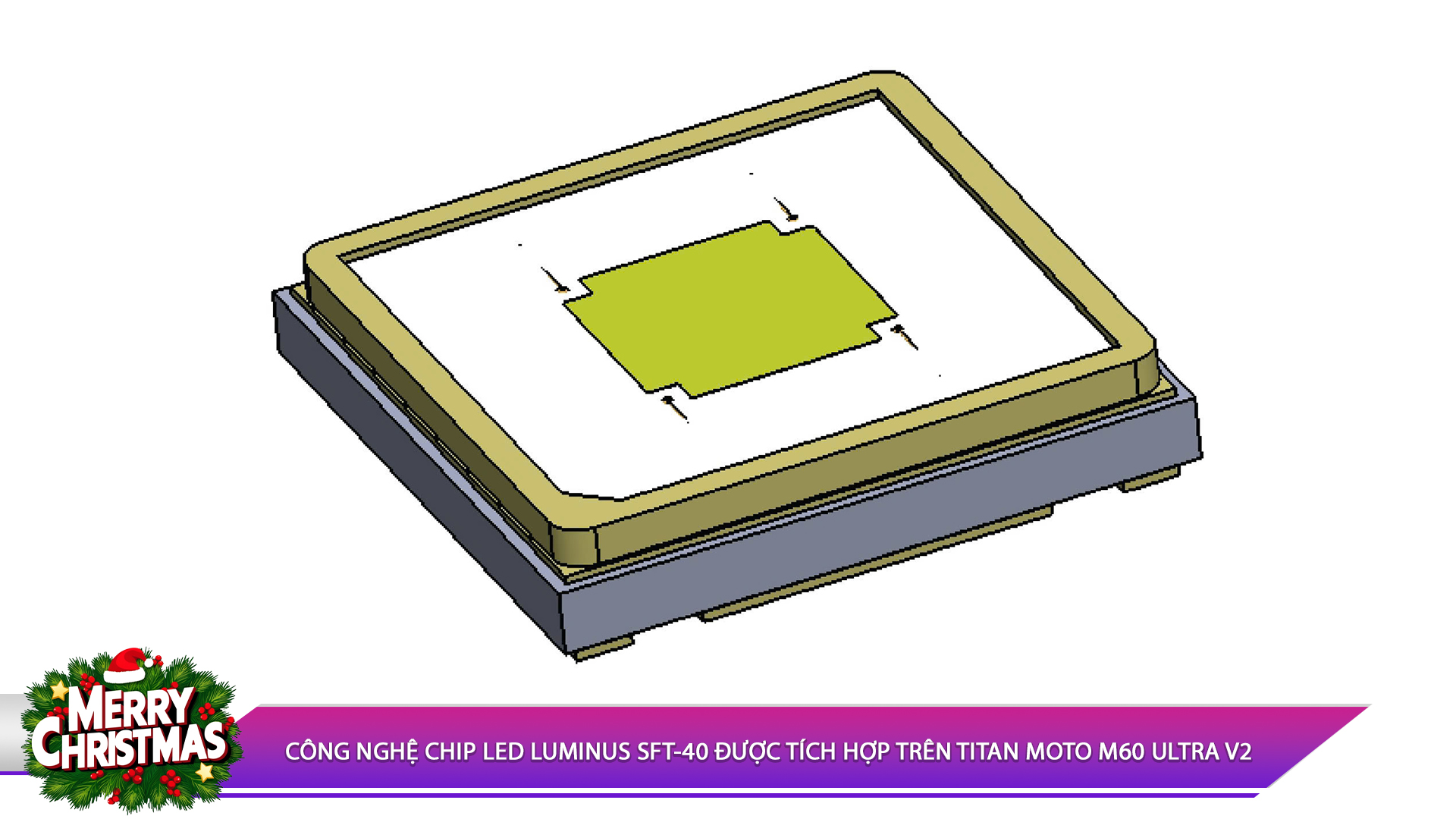 CÔNG NGHỆ CHIP LED LUMINUS SFT-40 ĐƯỢC TÍCH HỢP TRÊN TITAN MOTO M60 ULTRA V2
