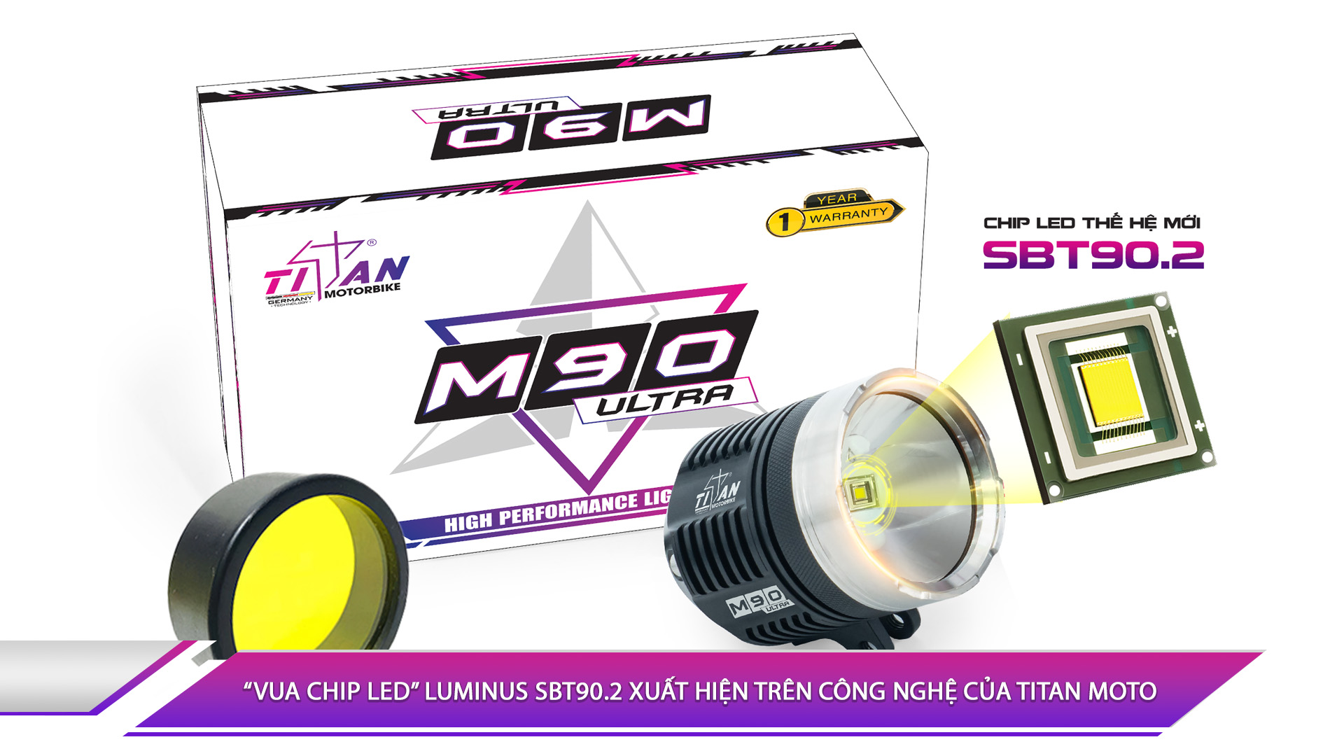 “VUA CHIP LED” LUMINUS SBT90.2 XUẤT HIỆN TRÊN CÔNG NGHỆ CỦA TITAN MOTO